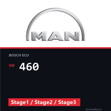 MAN Lions 460 Stage1 / Stage2 / Stage3 tuning file