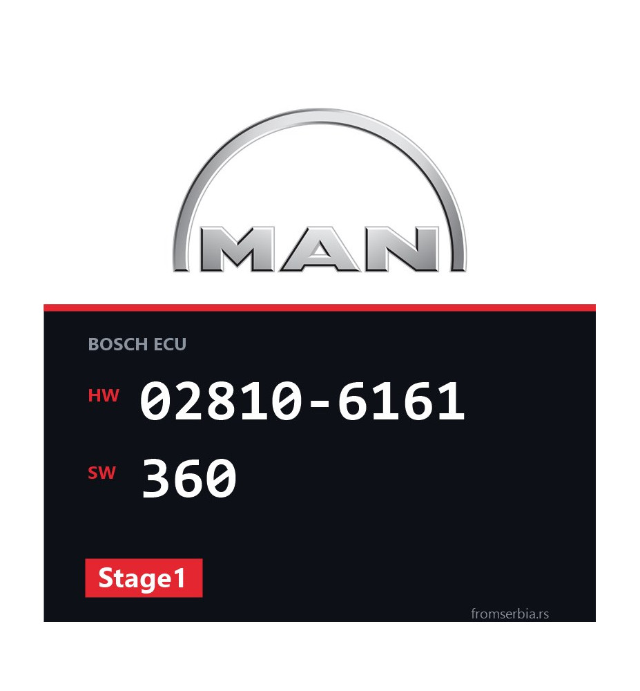 MAN TGA 02810-6161 360 Stage1 tuning file