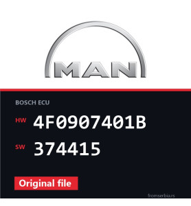 MAN TGA 4F0907401B 374415 original ECU file