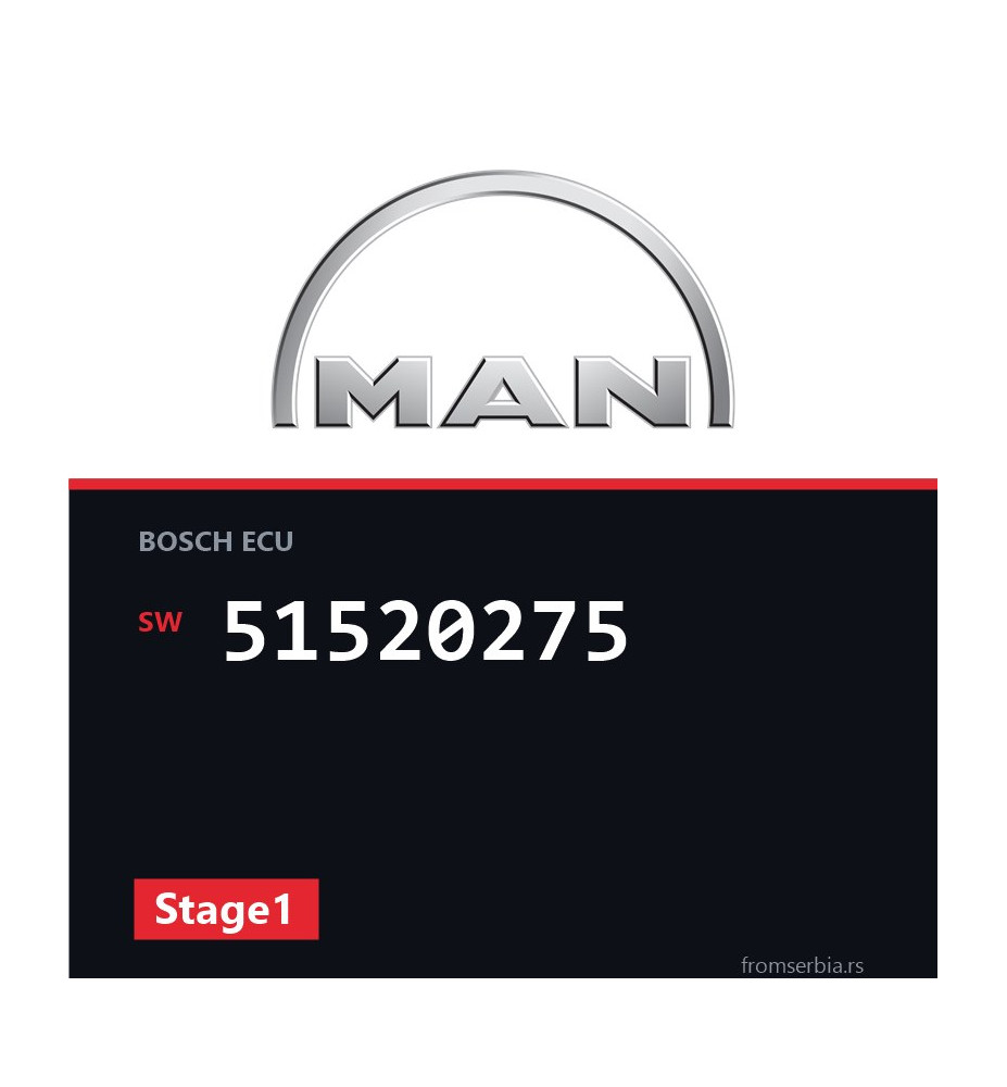 MAN Truck 51520275 Stage1 tuning file