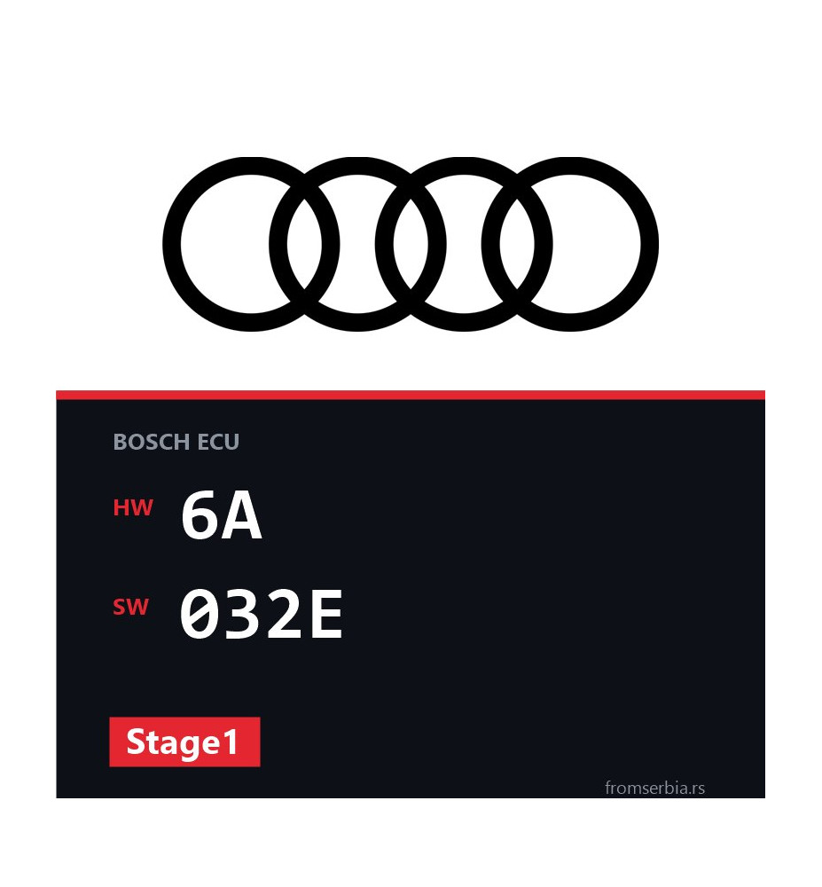 Audi A3 6A 032E Stage1 tuning file