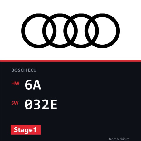 Audi A3 6A 032E Stage1 tuning file