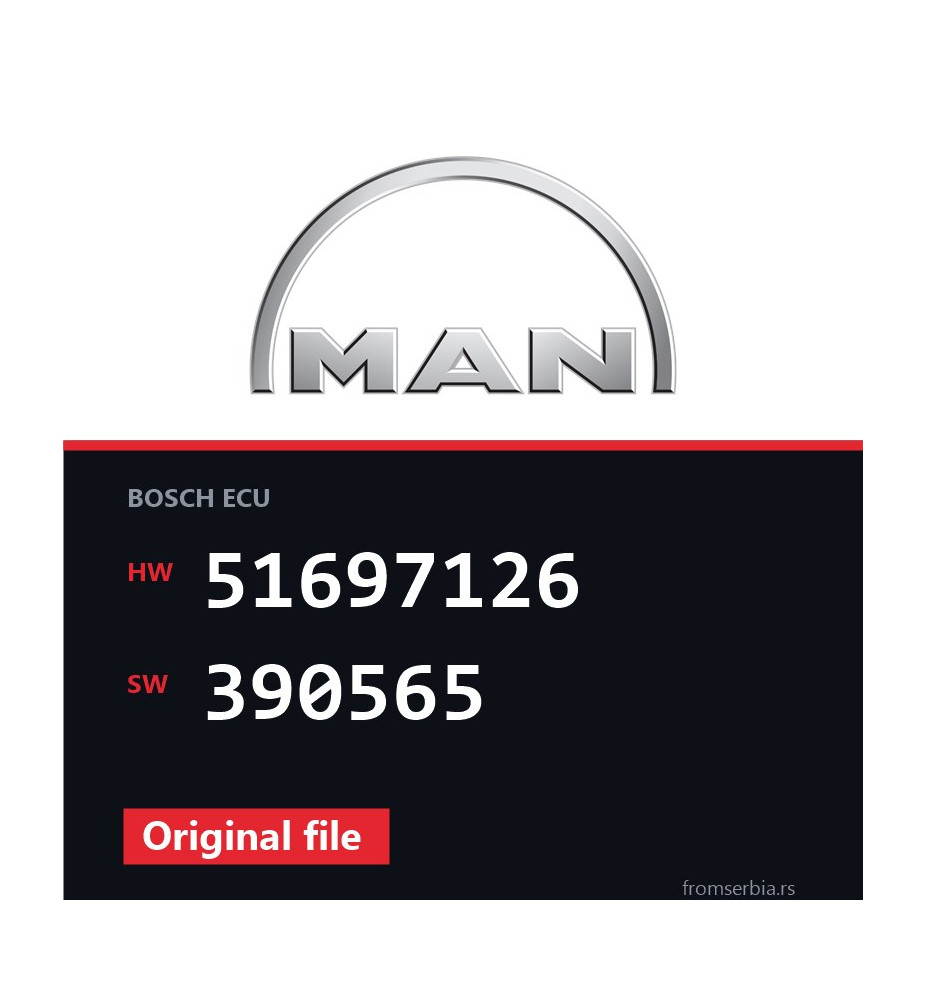 MAN TGA 51697126 390565 original ECU file