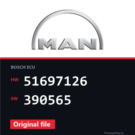 MAN TGA 51697126 390565 original ECU file