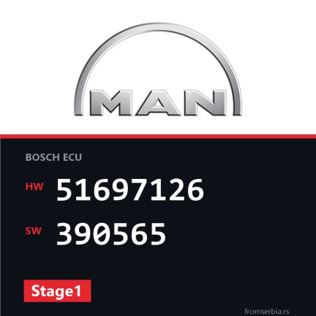 MAN TGA 51697126 390565 Stage1 tuning file