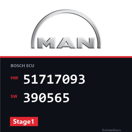 MAN TGA 51717093 390565 Stage1 tuning file