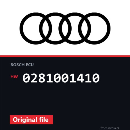 Audi A3 0281001410 original ECU file