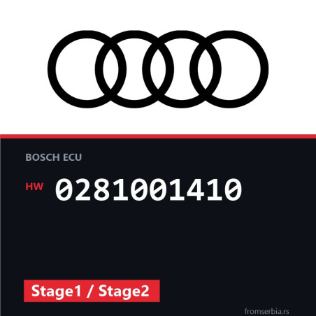 Audi A3 0281001410 Stage1 / Stage2 tuning file