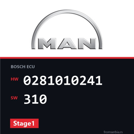 MAN LE220 0281010241 310 Stage1 tuning file