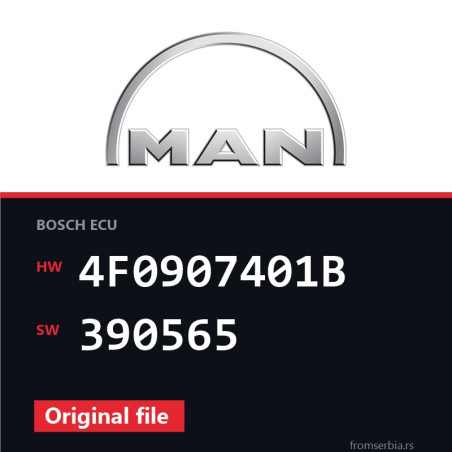 MAN TGA 4F0907401B 390565 original ECU file