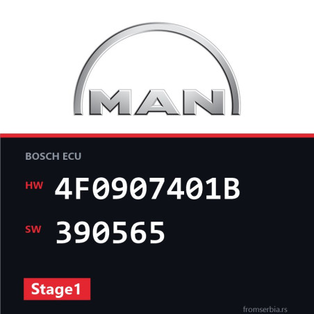 MAN TGA 4F0907401B 390565 Stage1 tuning file