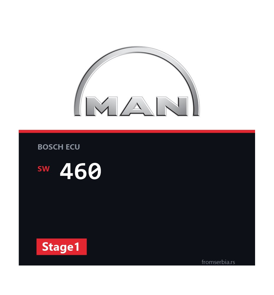 MAN TGA 460 Stage1 tuning file