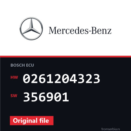 Mercedes-Benz SLK 0261204323 356901 original ECU file