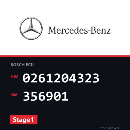 Mercedes-Benz SLK 0261204323 356901 Stage1 tuning file