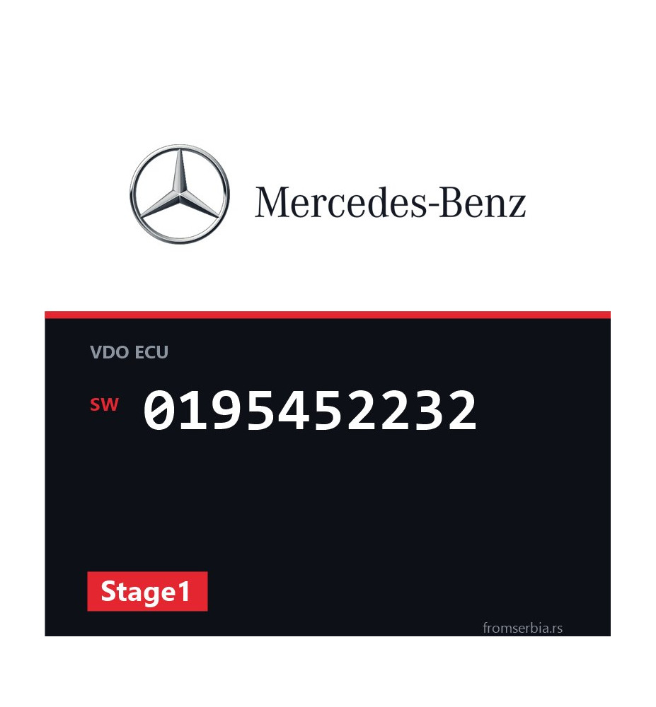 Mercedes-Benz C 200K 0195452232 Stage1 tuning file