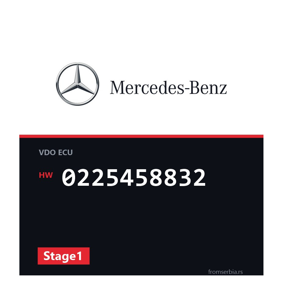 Mercedes-Benz C 200K 0225458832 Stage1 tuning file