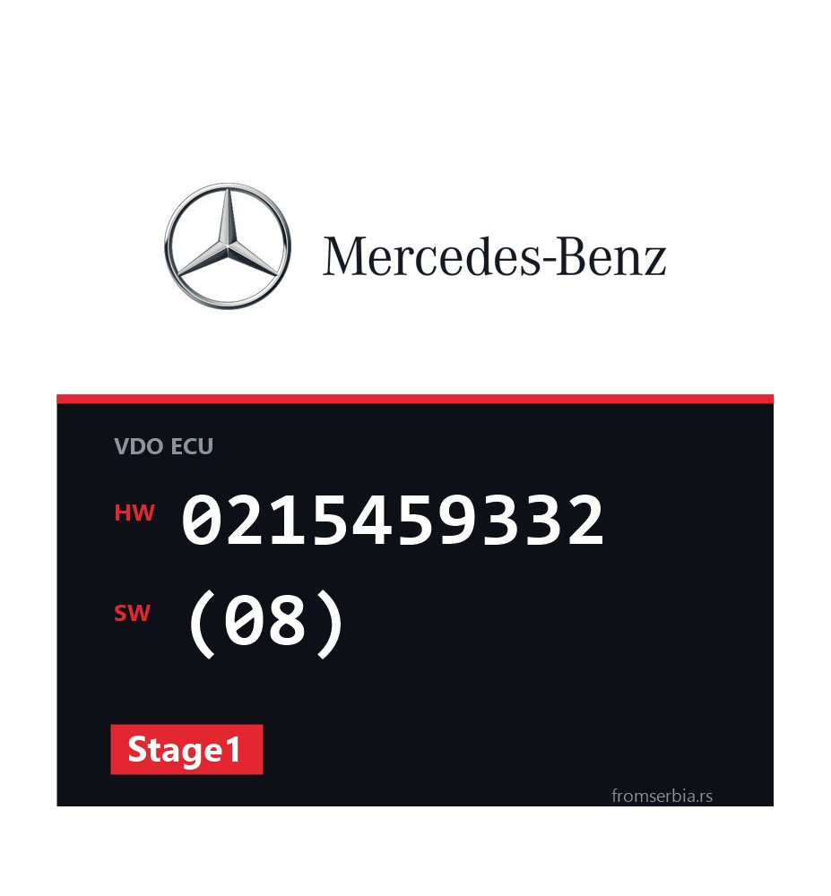 Mercedes-Benz C200 0215459332 (08) Stage1 tuning file