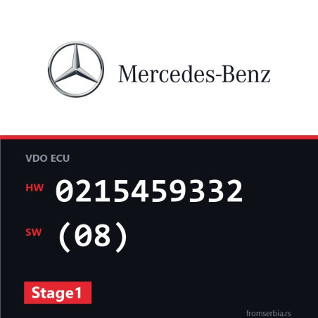 Mercedes-Benz C200 0215459332 (08) Stage1 tuning file