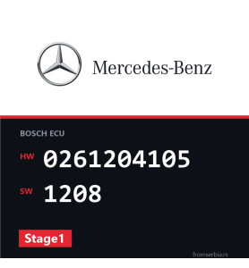 Mercedes-Benz E 280 0261204105 1208 Stage1 tuning file