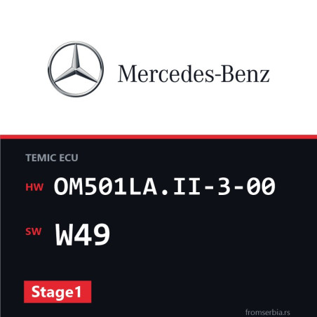 Mercedes-Benz Actros OM501LA.II-3-00 W49 Stage1 tuning file