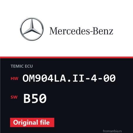 Mercedes-Benz Atego OM904LA.II-4-00 B50 Stage1 tuning file