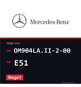 Mercedes-Benz Atego OM904LA.II-2-00 E51 Stage1 tuning file