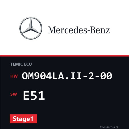 Mercedes-Benz Atego OM904LA.II-2-00 E51 Stage1 tuning file