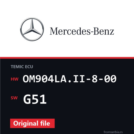 Mercedes-Benz Econic OM904LA.II-8-00 G51 original ECU file