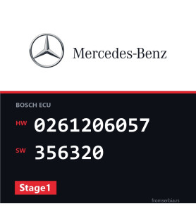 Mercedes-Benz S 500 0261206057 356320 Stage1 tuning file