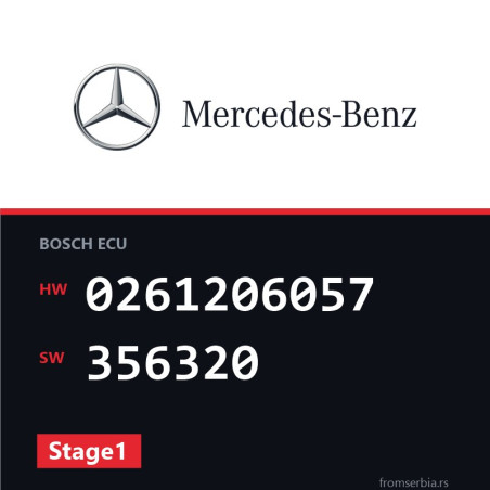 Mercedes-Benz S 500 0261206057 356320 Stage1 tuning file