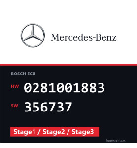 Mercedes-Benz 0281001883 356737 Stage1 / Stage2 / Stage3 file