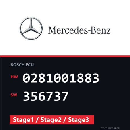 Mercedes-Benz 0281001883 356737 Stage1 / Stage2 / Stage3 file