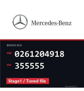 Mercedes-Benz S 320 0261204918 355555 Stage1 / Tuned file tuning file