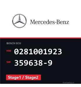 Mercedes-Benz Sprinter 0281001923 359638-9 Stage1 / Stage2 tuning file