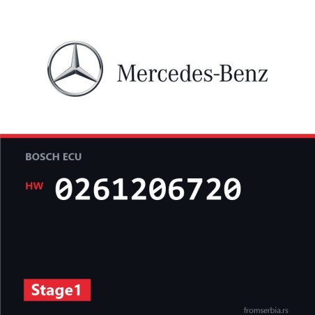 Mercedes-Benz ML 0261206720 Stage1 tuning file
