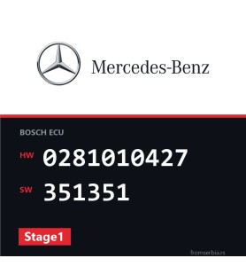 Mercedes-Benz A 160 0281010427 351351 Stage1 tuning file