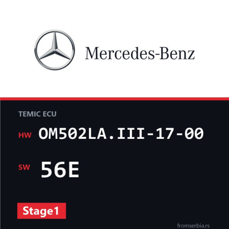 Mercedes-Benz Actros OM502LA.III-17-00 56E Stage1 tuning file
