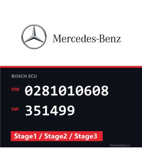 Mercedes-Benz 0281010608 351499 Stage1 / Stage2 / Stage3 file