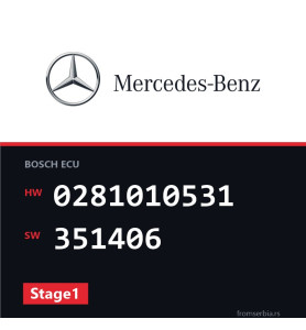 Mercedes-Benz C 270 0281010531 351406 Stage1 tuning file