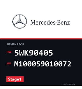 Mercedes-Benz CLK 5WK90405 M100059010072 Stage1 tuning file