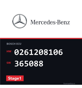 Mercedes-Benz E55 0261208106 365088 Stage1 tuning file