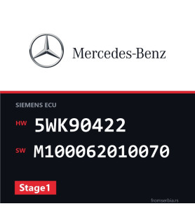 Mercedes-Benz SLK 5WK90422 M100062010070 Stage1 tuning file