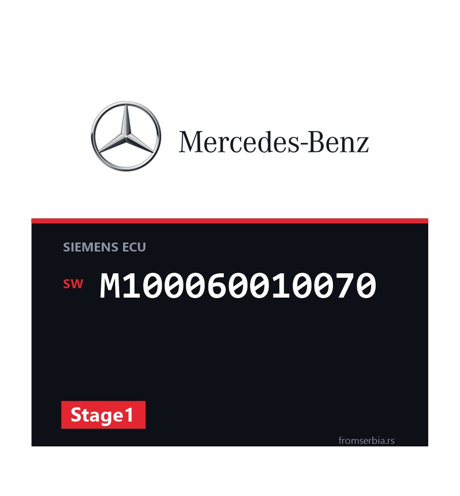Mercedes-Benz SLK M100060010070 Stage1 tuning file