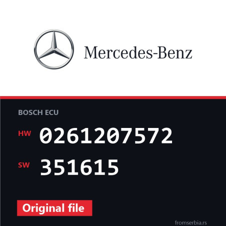 Mercedes-Benz SLK 0261207572 351615 original ECU file