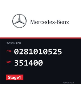 Mercedes-Benz Sprinter 0281010525 351400 Stage1 tuning file