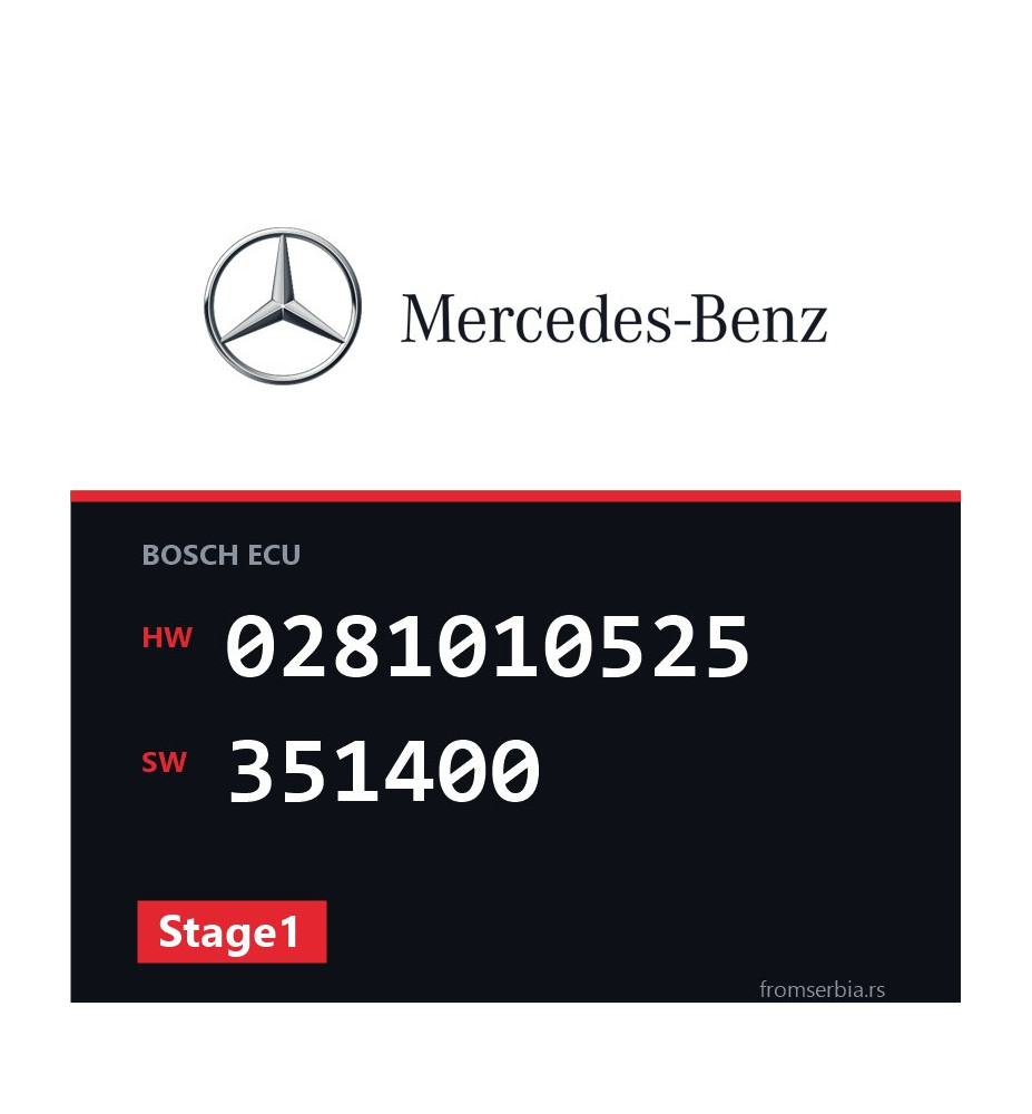 Mercedes-Benz Sprinter 0281010525 351400 Stage1 tuning file