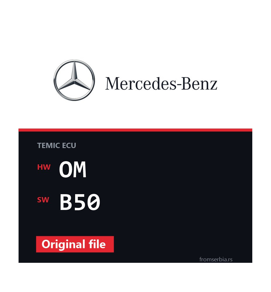 Mercedes-Benz Atego OM B50 original ECU file