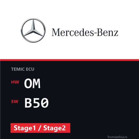 Mercedes-Benz Atego OM B50 Stage1 / Stage2 tuning file
