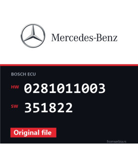 Mercedes-Benz C 220 0281011003 351822 original ECU file