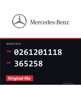 Mercedes-Benz CL 0261201118 365258 original ECU file